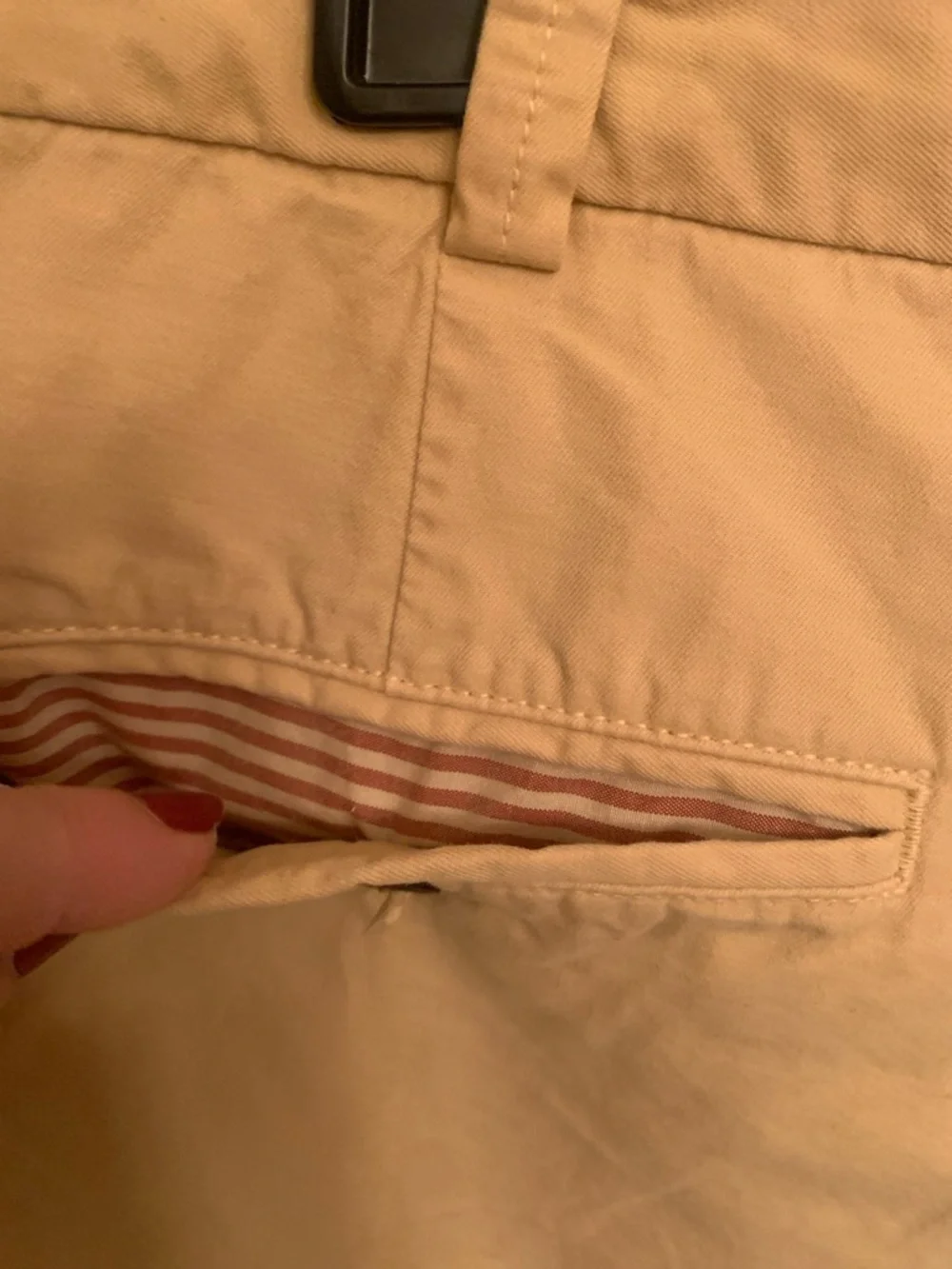 Southern Proper Men's Light Tan Flat-Front Cotton Shorts